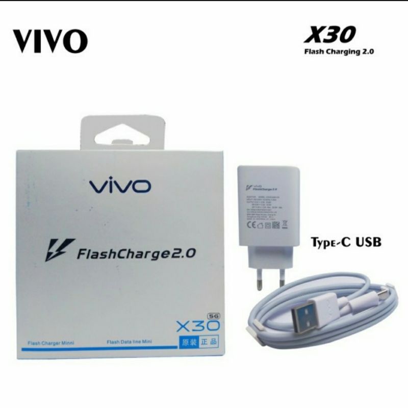 ORIGINAL NEW CHARGER VIVO X30 X50 V17 PRO Z1X / NEX FAST CHARGING ORIGINAL 100% USB C