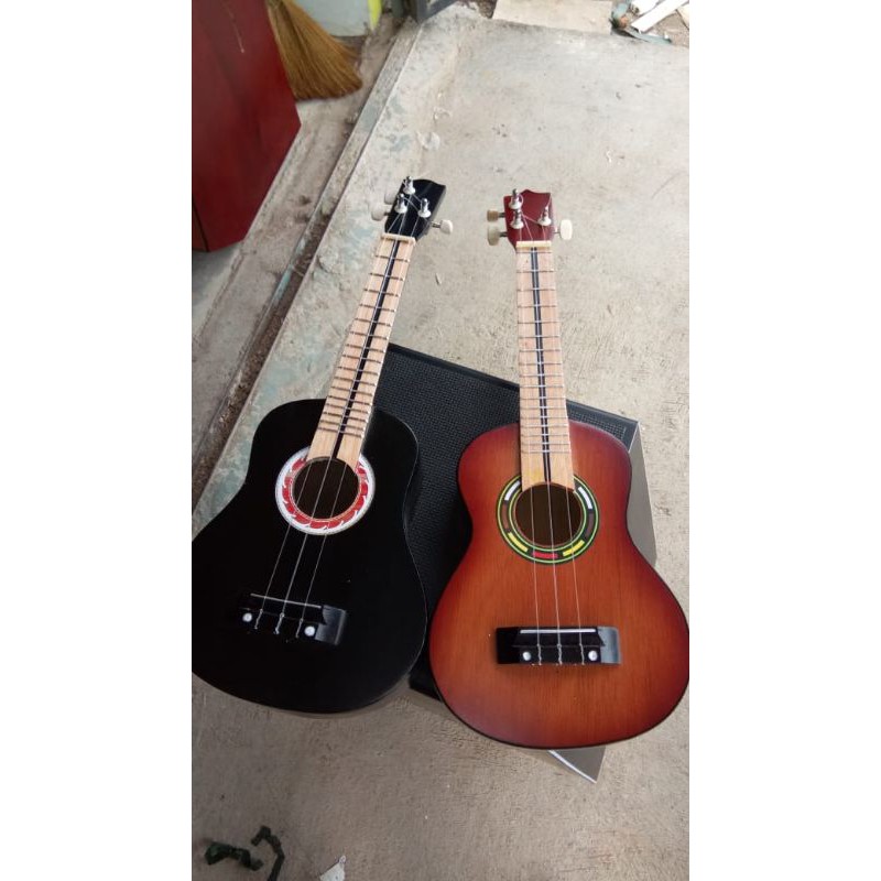 ukulele senar 4, 3 bonus tas dan pic