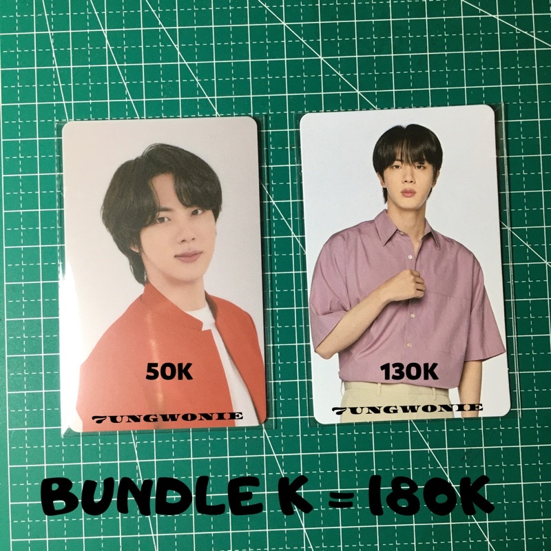 photocard jin bts card wallet
