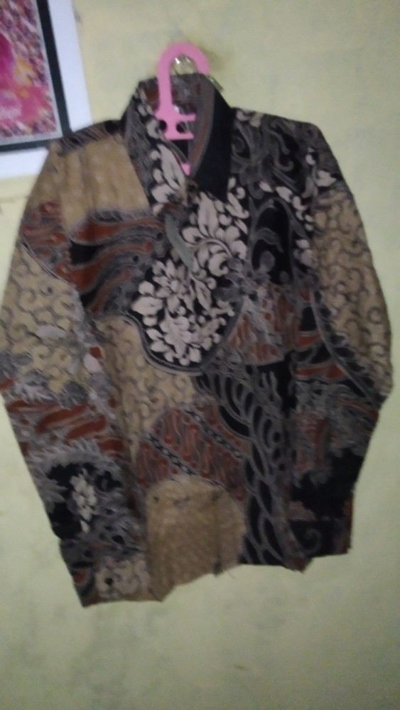 Couple Batik Tunik Modern Seragam Kerja Kantor Lengan Panjang