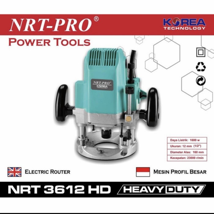 Mesin Router NRT PRO 3612 HD Mesin Profil Kayu Router Besar 2 Tangan