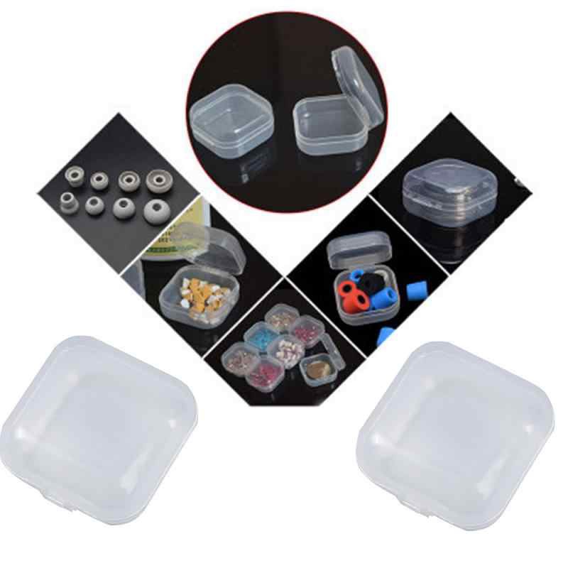 Box Grids Kotak Obat Mini Perhiasan Transparent Plastik Pill Jewelry Storage Case Organizer