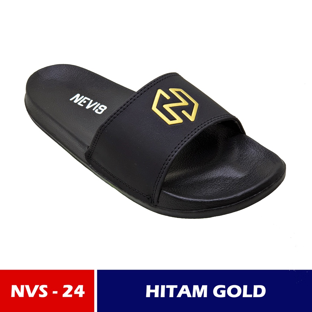 NEW ARRIVAL Sandal Slide Pria Original Nevis NVS 24 / Sandal Slop Slip On Pria-4