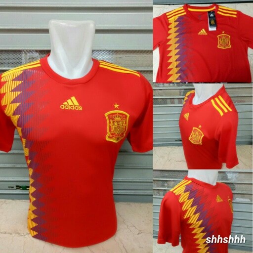 VALENTINE JERSEY JERSEY BOLA SPANYOL HOME OFFICIAL WORLD CUP PIALA DUNIA 2018
