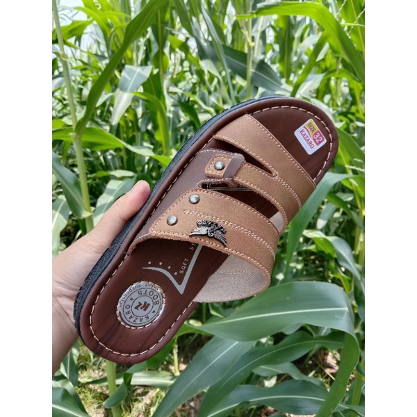 PREMIUM KULIT LENTUR SANDAL ANAK COWOK