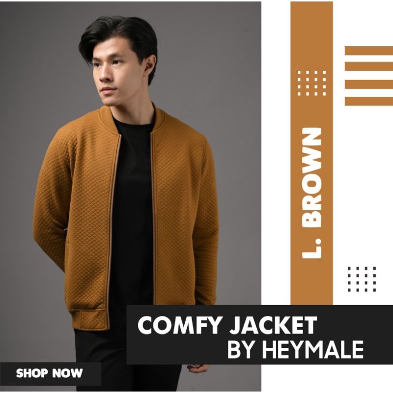 COMFY JACKET LIGHT BROWN ORIGINAL HEYMALE MALE ID