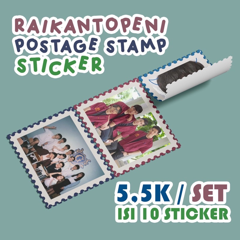 [10pcs] Perangko Sticker Raikantopeni Series Thai Gmmtv The Gifted Sotus 2Gether Bad Buddy Custom