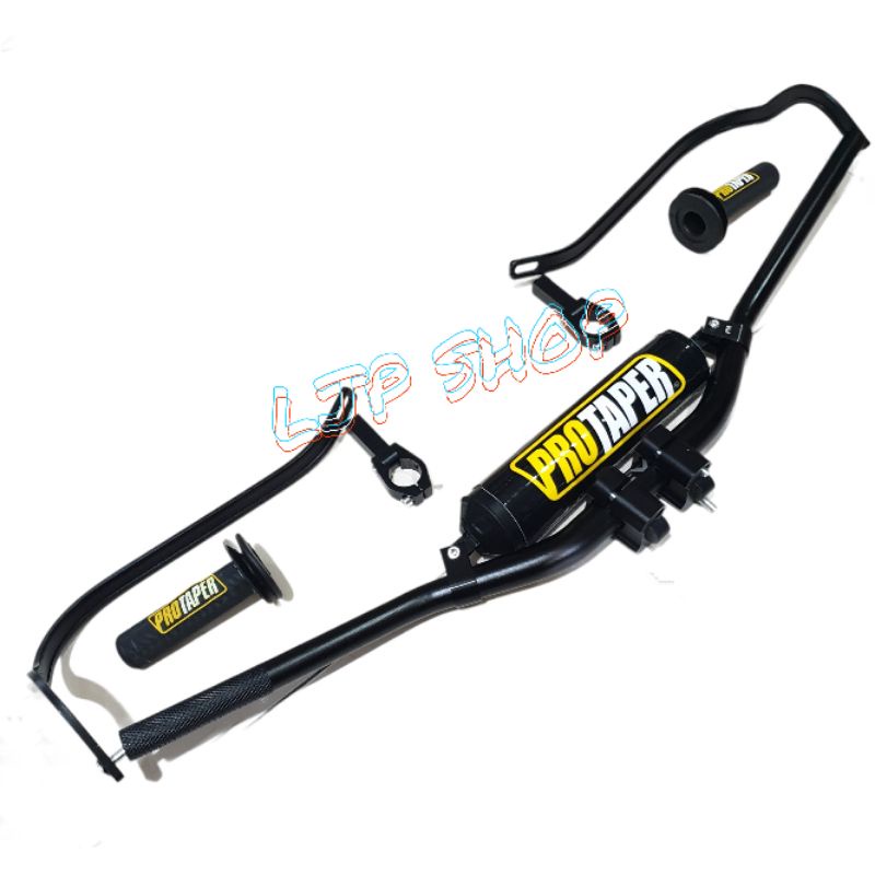 PAKET STANG FATBAR PROTAPER EVO LOW PLUS BUSA DAN HANDGUARD TULANG