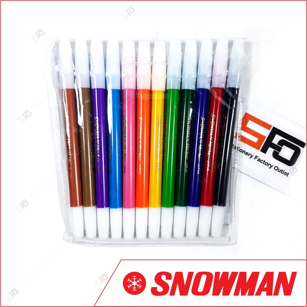 

Spidol Snowman Kecil isi 12