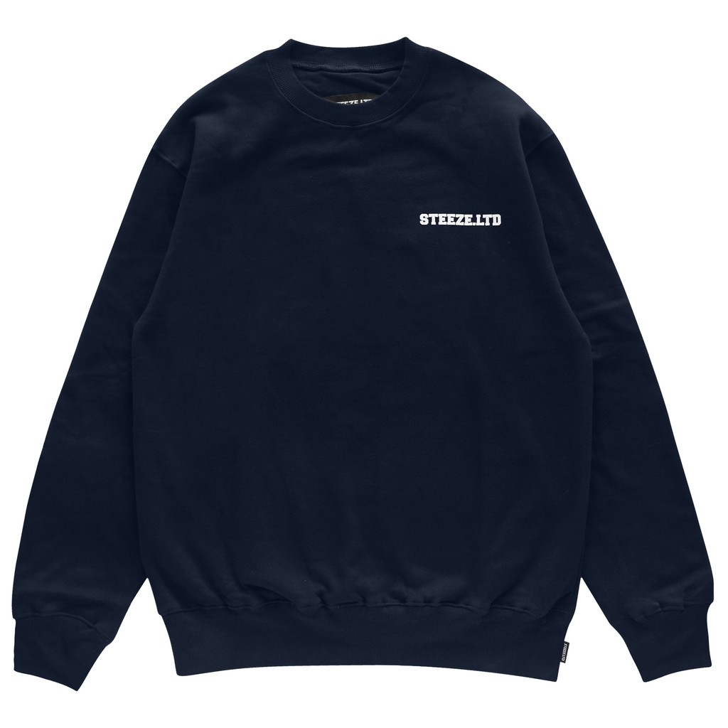 STEEZE.LTD - MINI COLLEGE CREWNECK NAVY