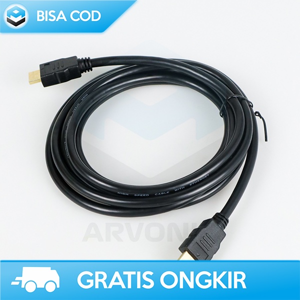 SAMBUNGAN KABEL HDMI 3 METER CABLE 7.3 MM GOLD PLATED 4K 1080P TERBAIK