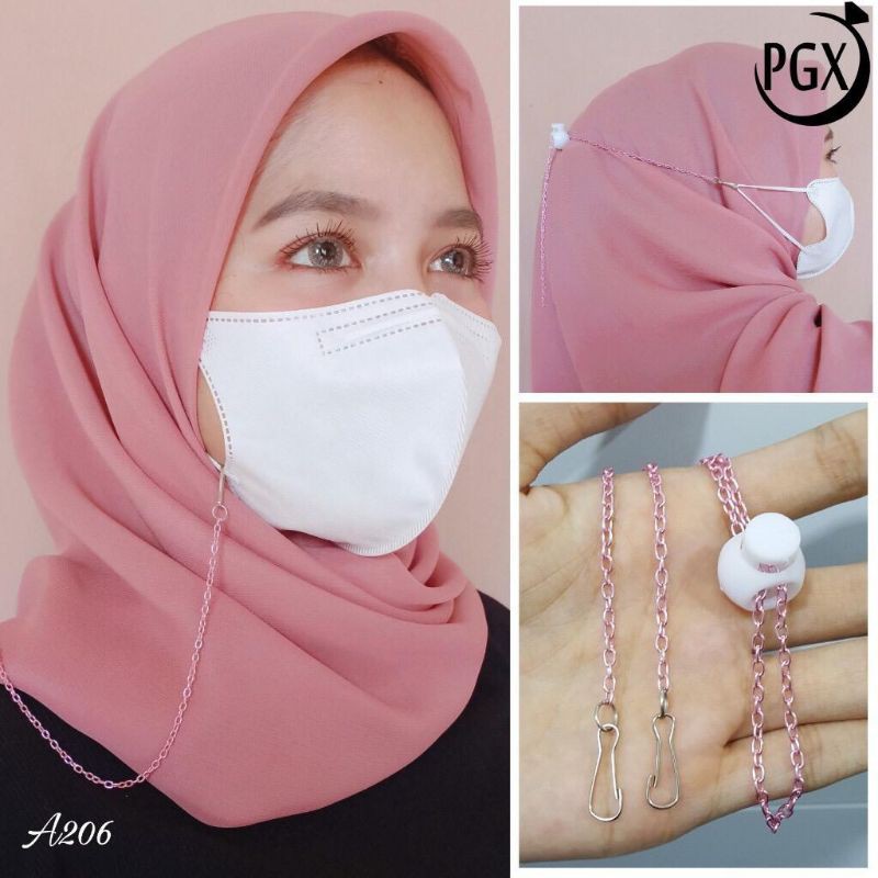 strap masker rantai / tali masker rantai