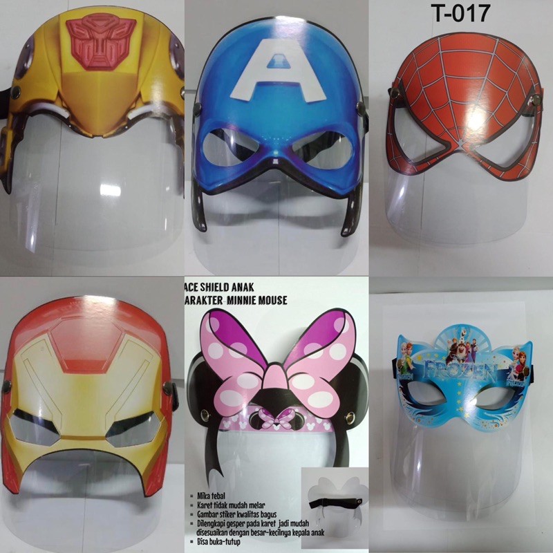 FACE SHIELD ANAK SUPER HERO FS004