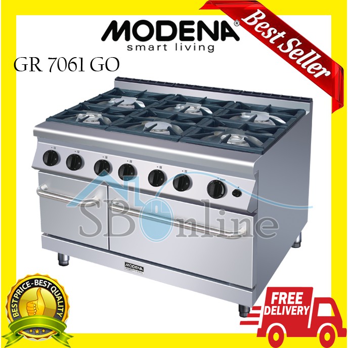 MODENA BURNER GAS RANGE GR 7061 GO