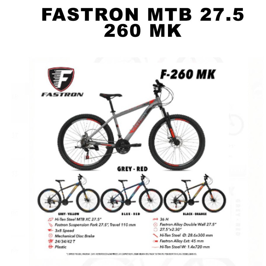 SEPEDA MTB 27.5 INCH FASTRON 260 MK