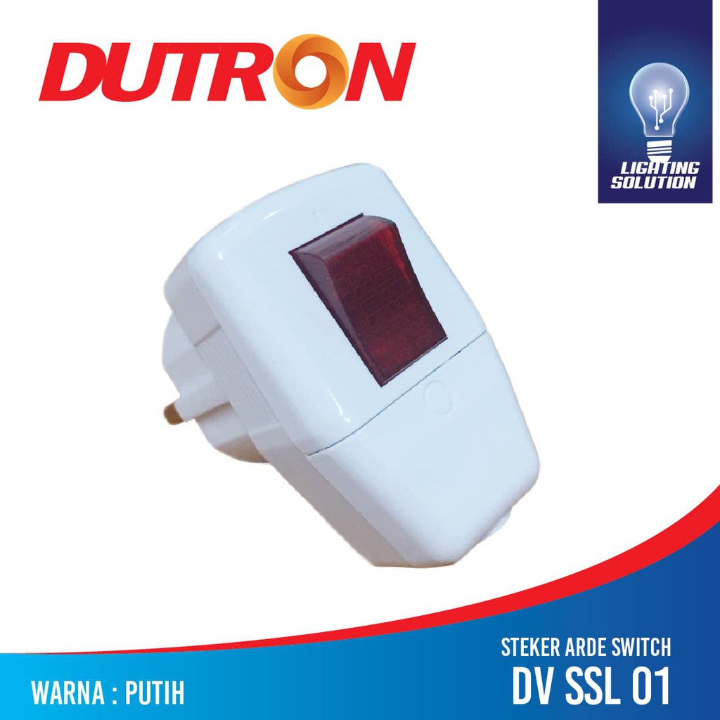 STEKER ARDE SWITCH DUTRON COLOK COLOKAN SAMBUNGAN LISTRIK KUNINGAN ASLI 1 LUBANG TANPA KABEL ADA SAKLAR ON OFF STOP KONTAK