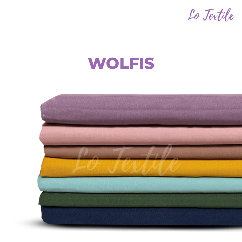 Kain Wolfis Premium 0.5 Meter - Bahan Kain Wolpeach Wolpis Wolfish Wolvis Meteran