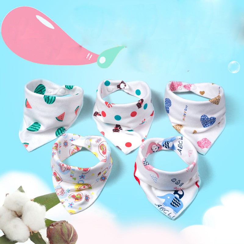 Bib Slabber Handuk Air Liur Bayi Bahan Katun Segitiga