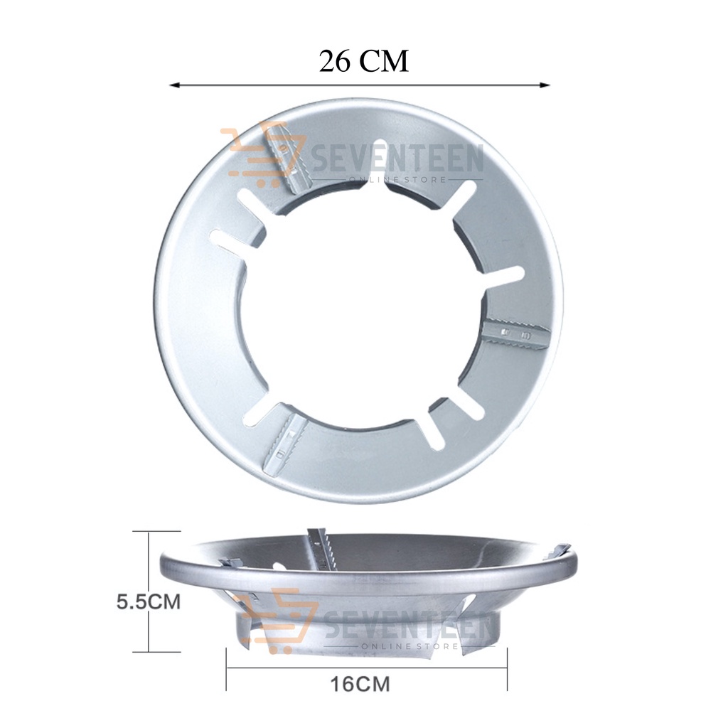 SEVENTEEN TATAKAN KOMPOR GAS ANTI SLIP TAHAN ANGIN ALAS KOMPOR GAS PELINDUNG KOMPOR GAS PENGHEMAT GAS ELPIJI COVER STOVE