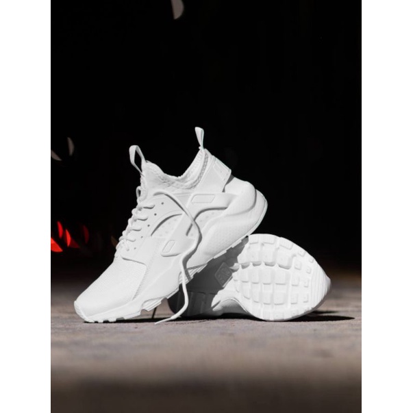 Nike Air Huarache Run Ultra &quot;Triple White&quot; BNIB MADE IN INDONESIA