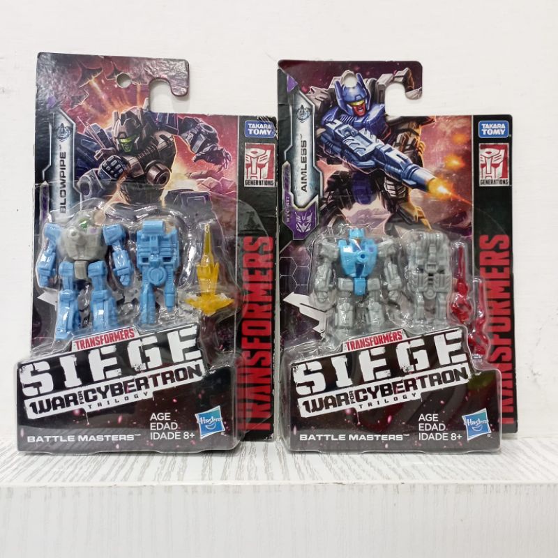 ori original hasbro transformers wfc siege war for cybertron trilogy battle masters robot mainan anak cowok hadiah kado ultah toy boy boys toys gift takara tomy generations blowpipe aimless action figure collection laki