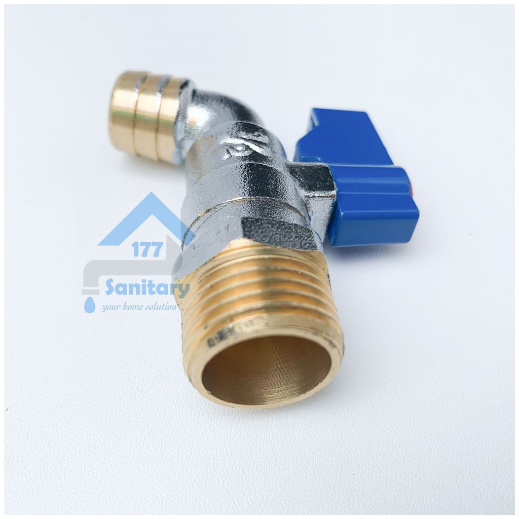 Kran Taman Full KUNINGAN Mini 1/2 inch -keran air cebol kecil tembok mungil small faucet brass garasi keran hemat tempat /i22