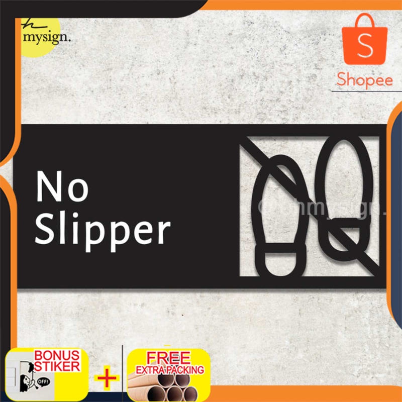 

Murah No Slipper Sign Akrilik | Acrylic Sign Modern | Sign Board Elegan