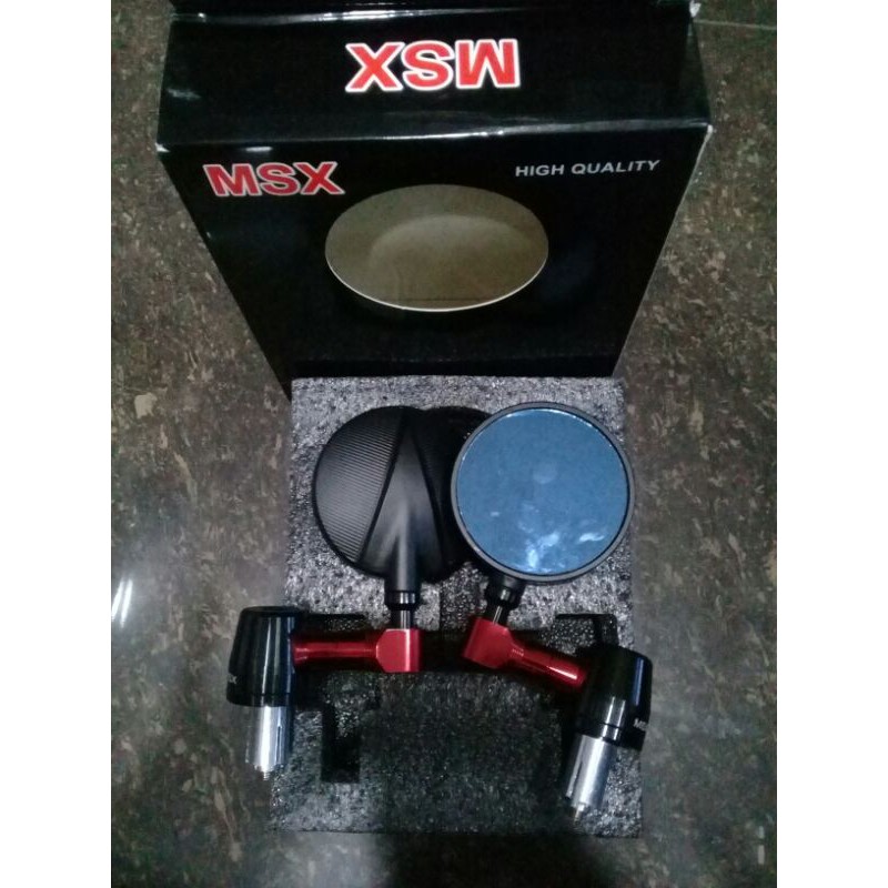 spion msx bulat cnc universal motor matic, bebek, sport