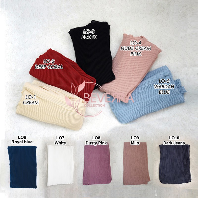 1 Pashmina Plisket crush bubble chiffon malaysia shawl A45 beverra hijab heavy chiffon pleated-6