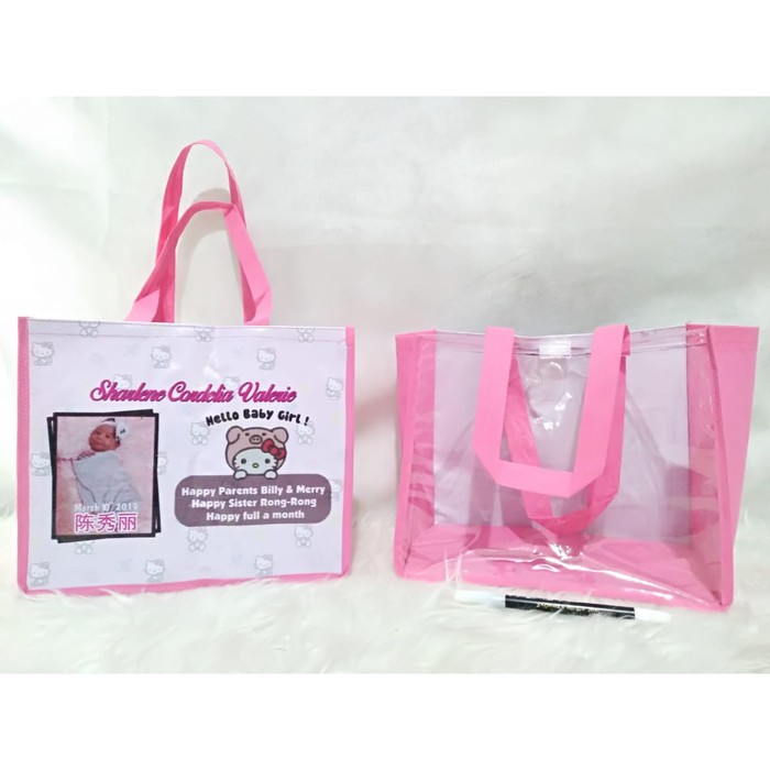 

TAS SPUNBOND FP MIKA CUSTOM Goodie bag Sovenir ulang tahun