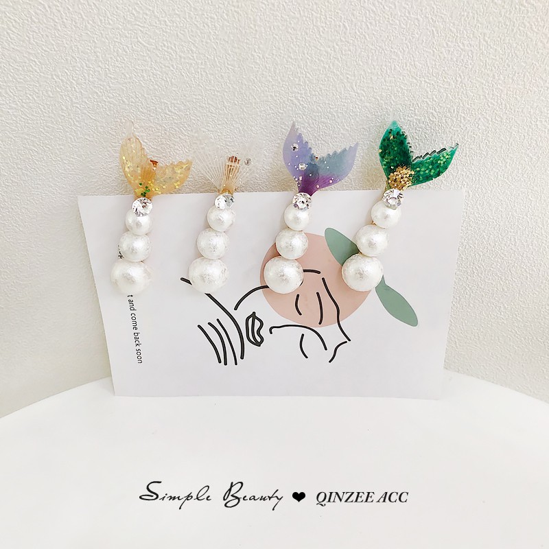 [ACKER] Magic Charming Mermaid Pearl Hairclips Aksesori Jepit Rambut