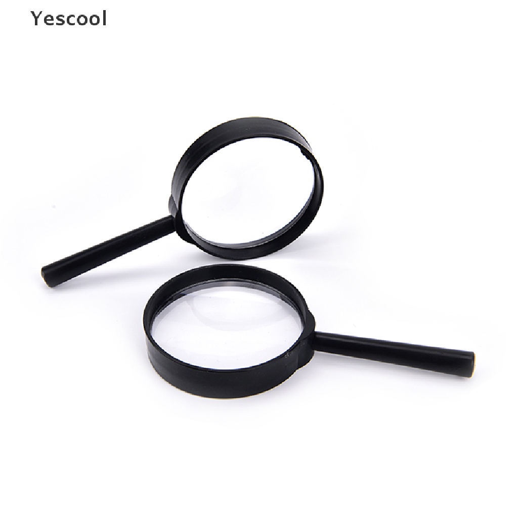 Yescool 1pc Kaca Pembesar Genggam Tangan Zoom 5X Diameter 60mm Untuk Membaca