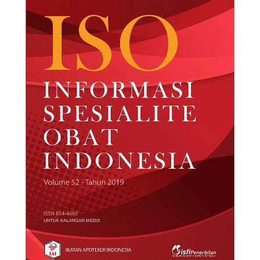 BUKU ISO INFORMASI SPESIALITE OBAT INDONESIA VOL 52 - 2019 (ORIGINAL)