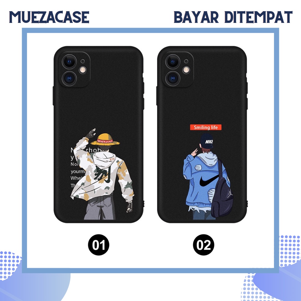 Casing Soft Case Vivo Y19 Y20 Y12S Y20S Y20i Y20G Y30 Y30i Y50 Y91C Y1S Aesthetic Boy Anime Blackmat