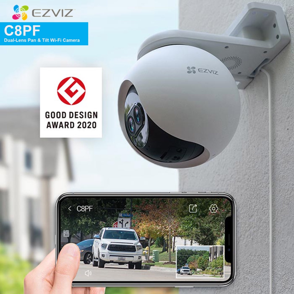 EZVIZ C8PF 1080P DUAL-LENS AI PAN TITL ZOOM WIFI OUTDOOR CAMERA RESMI