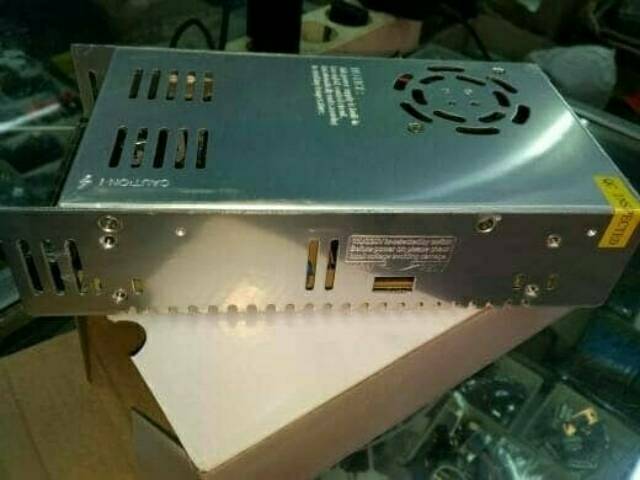 ADAPTOR POWER SUPPLY 12V 30A SUDAH ADA KIPAS FAN DI DALAMNYA