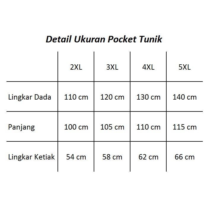 ADEEVA Pocket Tunik Jumbo Original 4 Ukuran