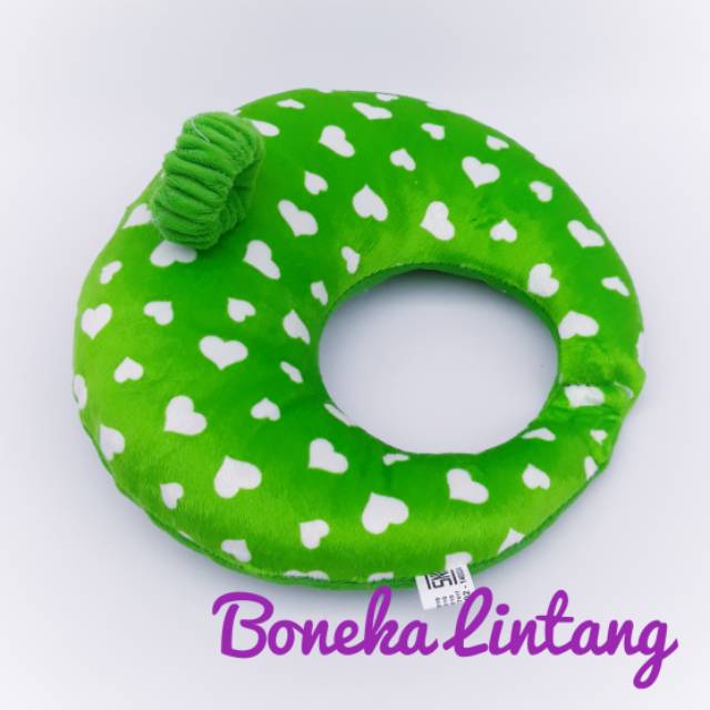 Bantal susu penyangga dot bayi sekaligus bantal leher warna hijau