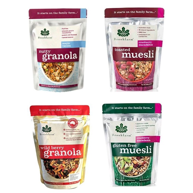 

BROOKFARM GRANOLA - PRODUCT OF AUSTRALIA