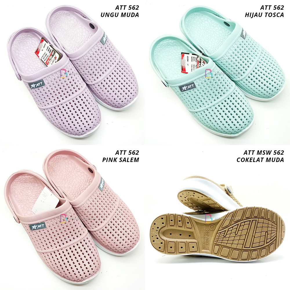 Sandal Sepatu Karet Wanita - Sepatu Sandal Karet Wanita ATT MSW 562 Anti Air &amp; Anti Slip