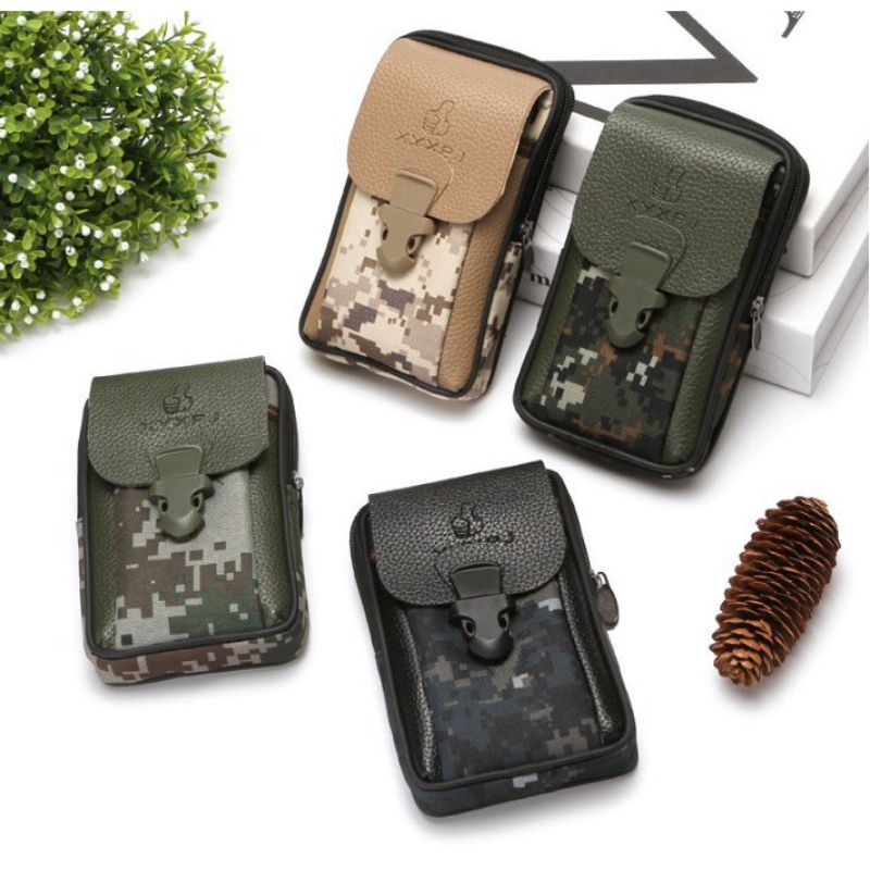 Sarung Hp Pinggang Import / Tas Hp Pinggang Pria / Tas Hp Pria Murah / Tas Pinggang Pria Motif Pria 