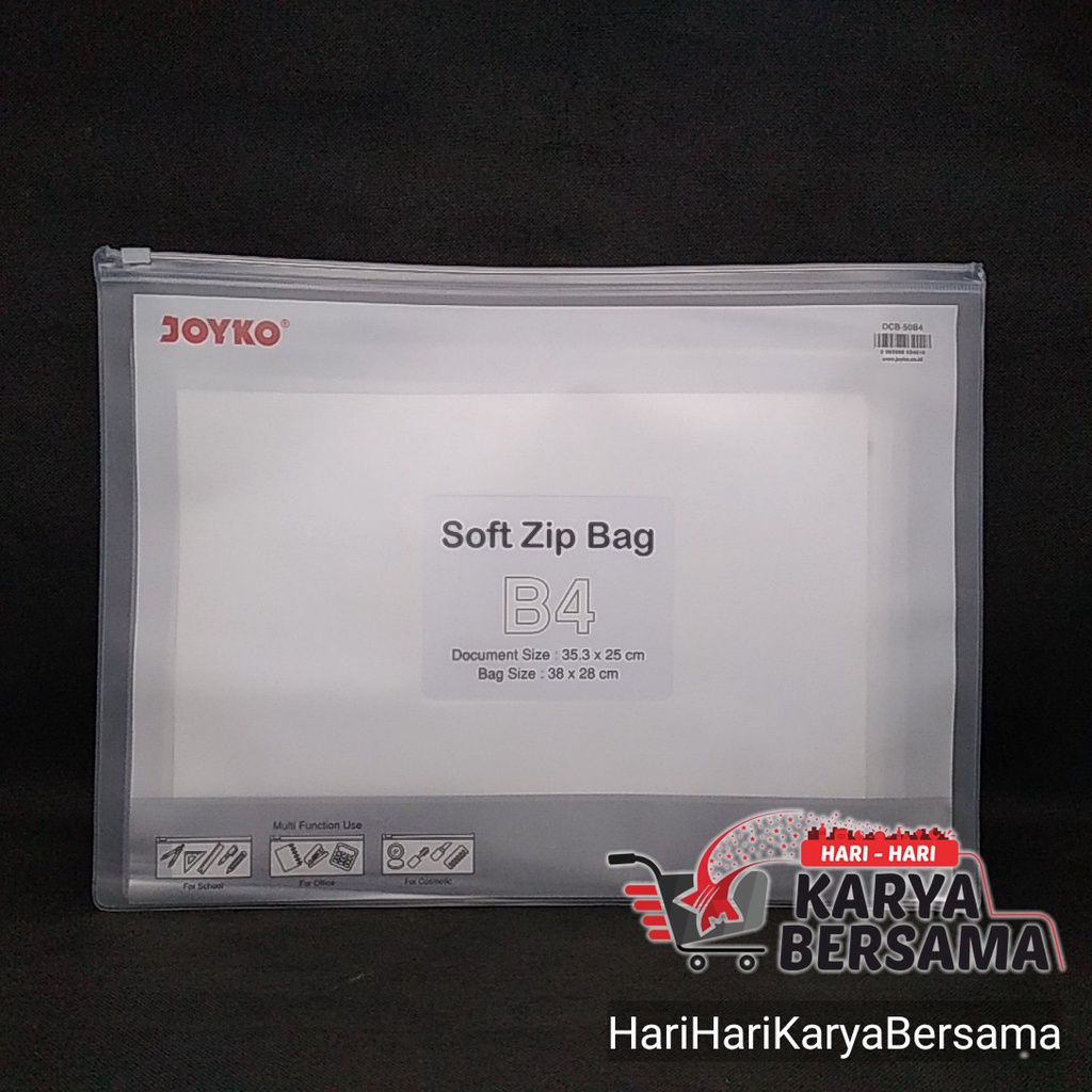 

JOYKO MAP SOFT ZIP BAG B4 DCB-50 SIZE 38 X 28 CM