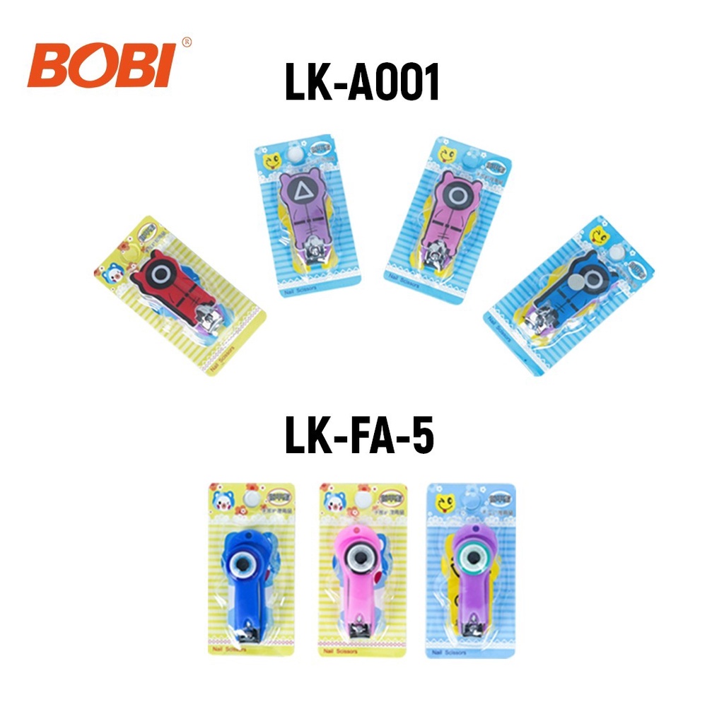 Gunting kuku KARAKTER // Cartoon Nail Clipper // Gunting Kuku Lucu BOBI - Warna Random