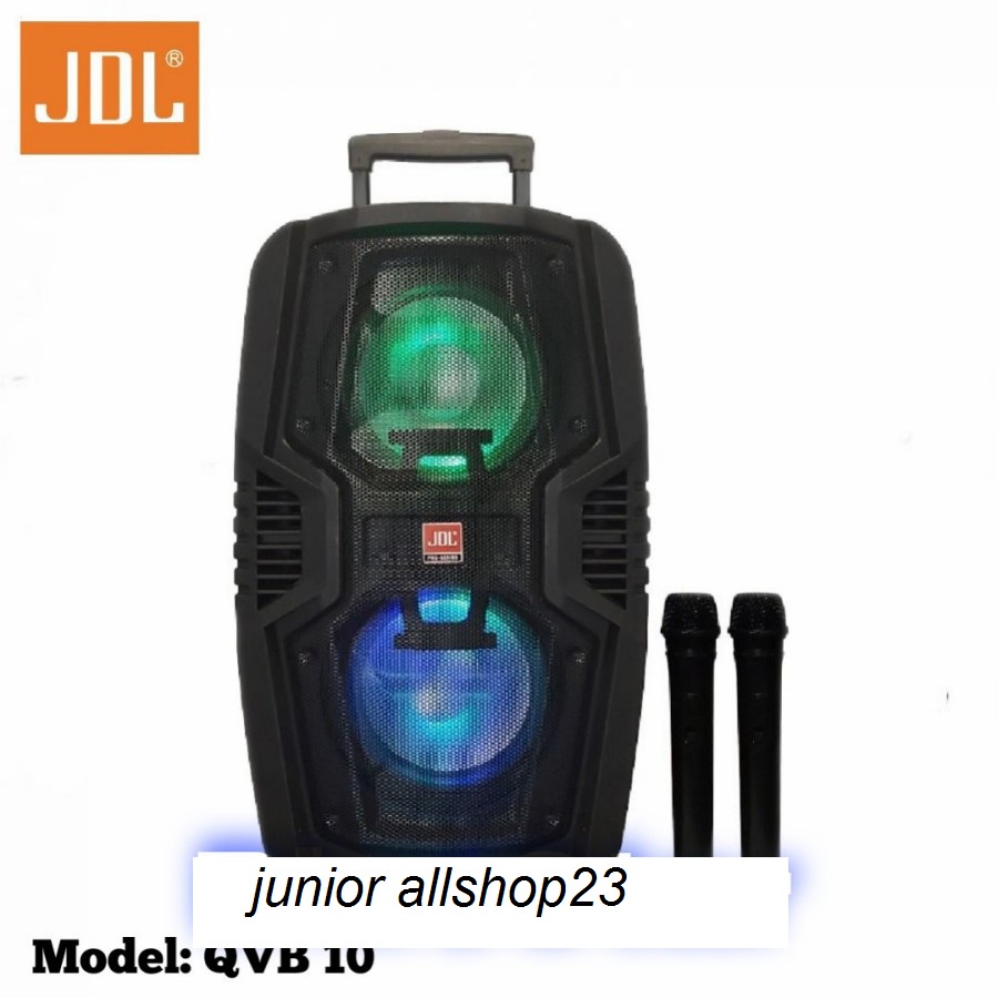 Speaker Portable Wireless JDL QVB 10 Double Original 10 inch Bluetooth