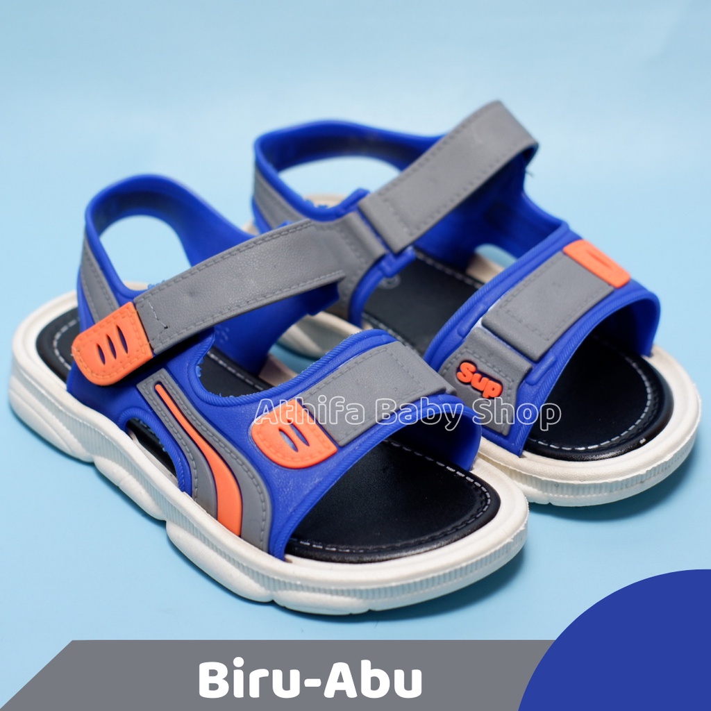 Sepatu Sandal Gunung Anak Laki Lelaki Cowok Perempuan Cewe Usia 6 7 8 9 10 11 Bulan 1 2 3 4 5 6 7 Tahun Sendal Balita Bayi Cowok Karet Import -Z558-