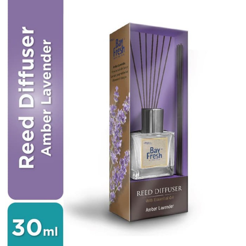 Bayfresh Reed Diffuser Device Pengharum Ruangan - Amber Lavender