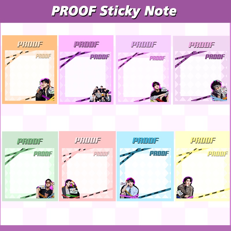 Sticky Note Motif Kpop BTS Untuk Sekolah / Kantor