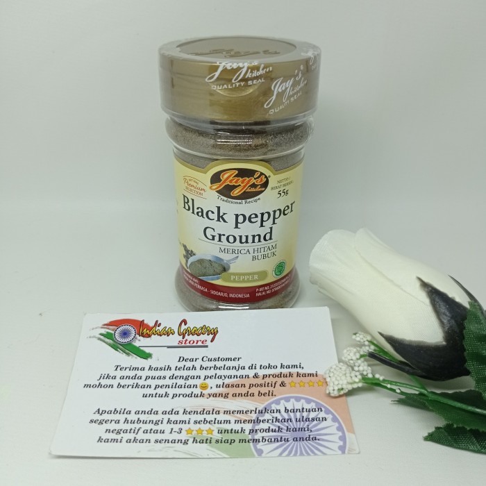 

Jays Black Pepper Powder / Bubuk Merica Hitam 55gr