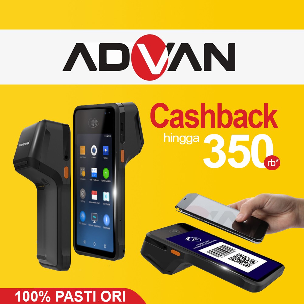 Advan Harvard 01 Smart Mobile Pos Mobile Printer 58mm Garansi Resmi Thermal
