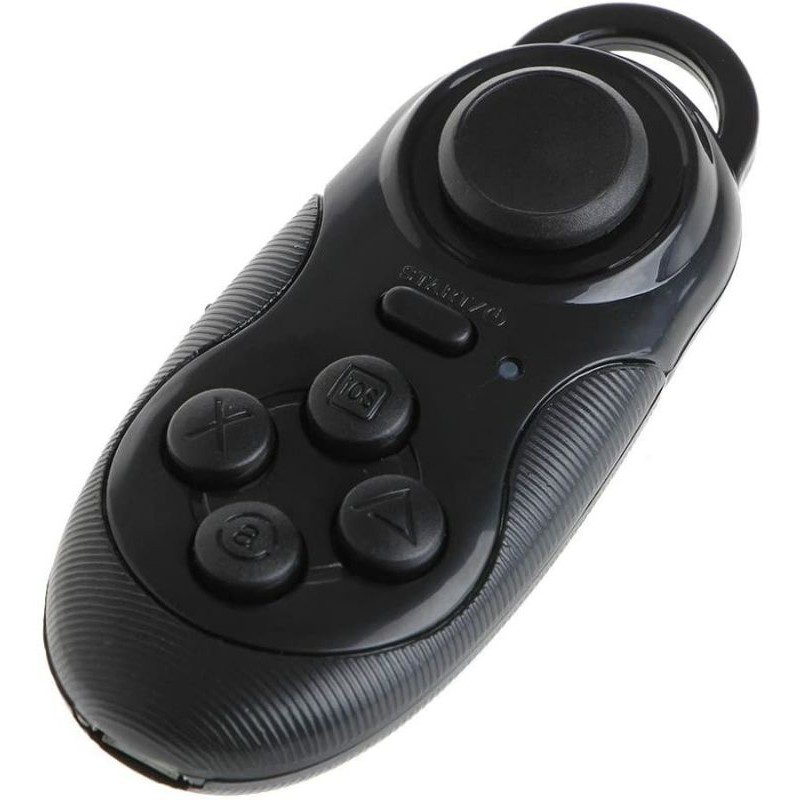 Wireless Gamepad Pengontrol Bluetooth Remote Selfie Trigger untuk iOS Android VR Black